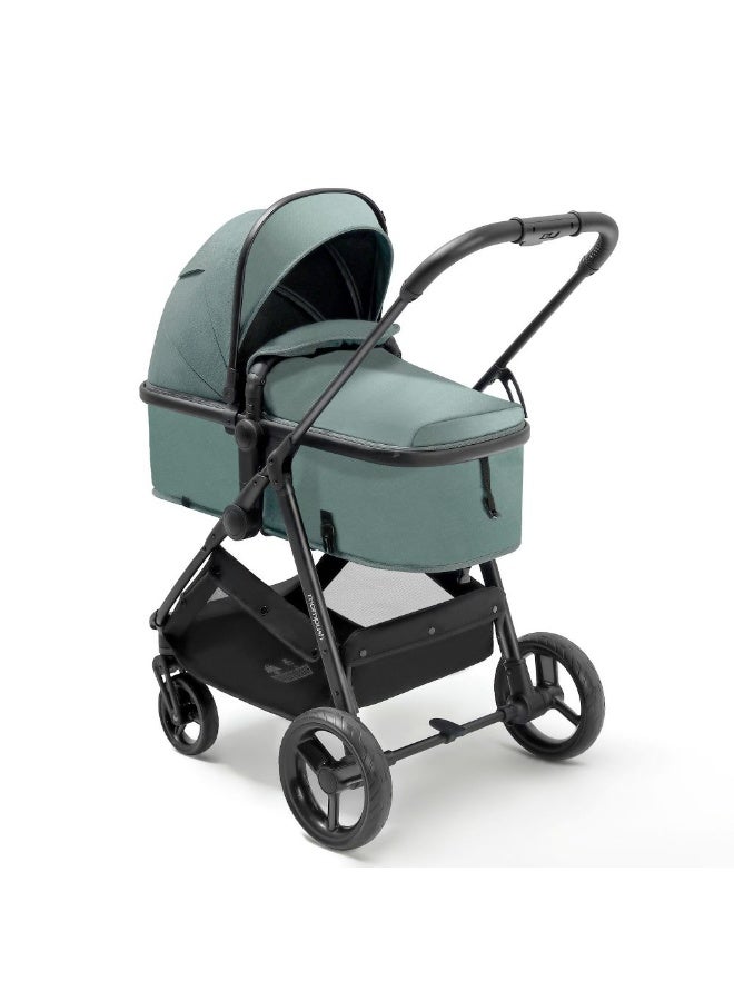 Mompush - Wiz 2 in 1 Baby Stroller with Bassinet Mode, Green, 0-3 Y - Image 2