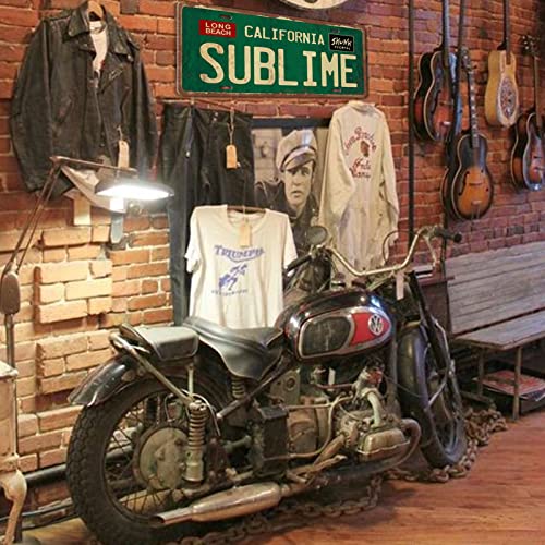 Liukliut Vintage Metal Tin Sign Long Beach California Sublime Poster Grunge Hippie Room Decor Rock Band Posters Sublime Tapestry Funny Street Signs For Bedroom Wall Aesthetic 90s Bathroom Sign 12 X 6 Inch - Image 3