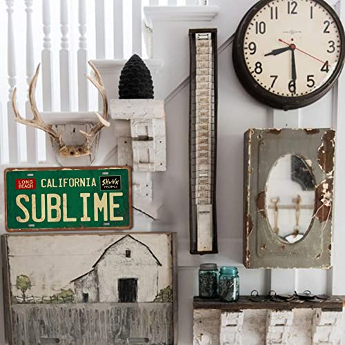 Liukliut Vintage Metal Tin Sign Long Beach California Sublime Poster Grunge Hippie Room Decor Rock Band Posters Sublime Tapestry Funny Street Signs For Bedroom Wall Aesthetic 90s Bathroom Sign 12 X 6 Inch - Image 4