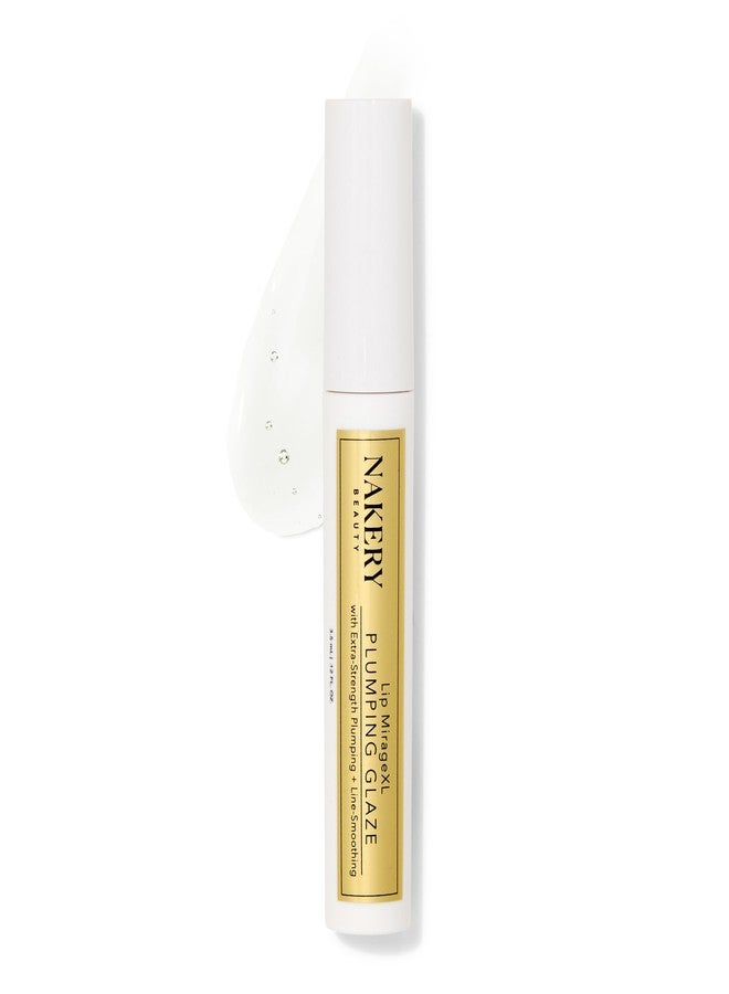 Nakery Lip MirageXL Plumping Glaze, Lip Plumper for Women with Peptides, Hydrating Gloss for Fuller Look, Cooling Effect, Smooths Texture, Softens Lines, Instant Volume, Made in USA - Image 1