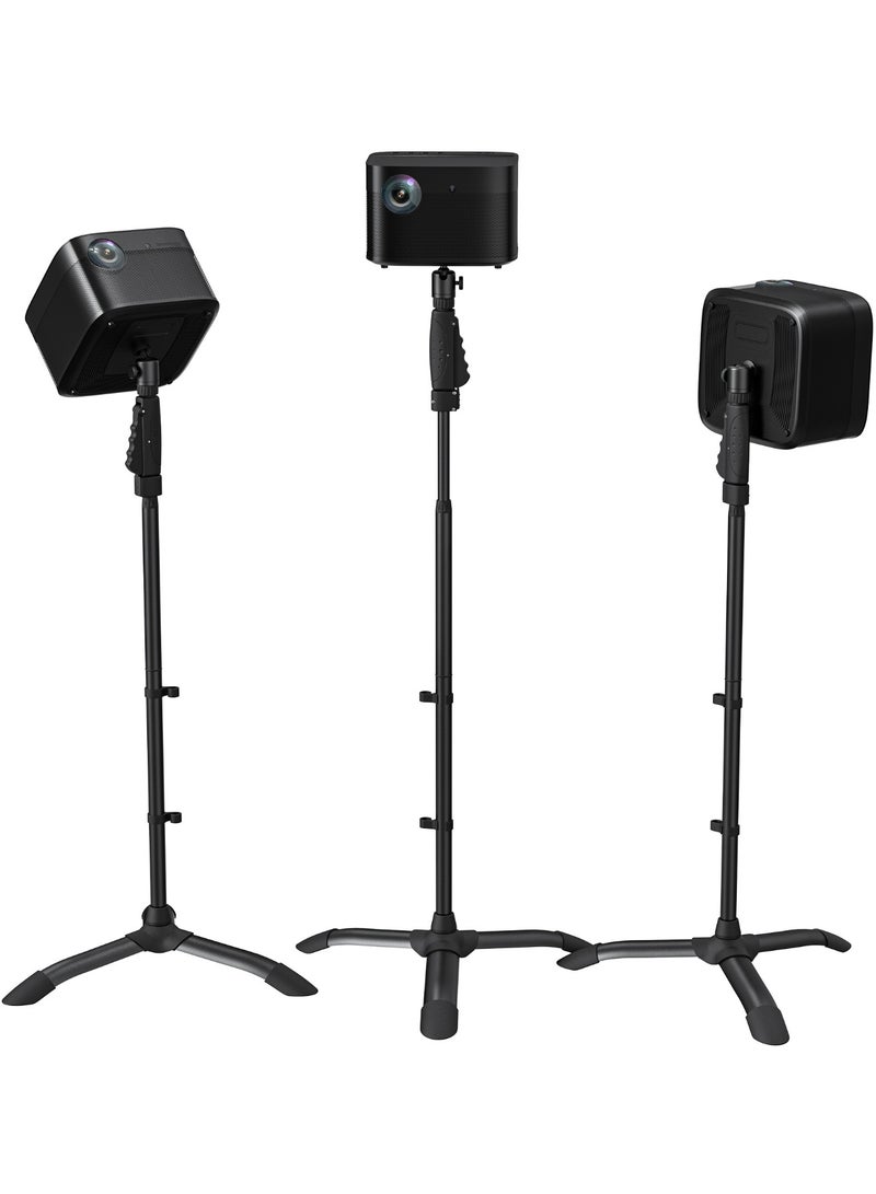 ETHU Projector Floor Stand, One-hand Height Adjustable(94-111cm) Projector Tripod with Safety Lock, Tall Projector Floor Stand Mount with Heavy-Duty Construction for Home, Stage, Office - Image 1