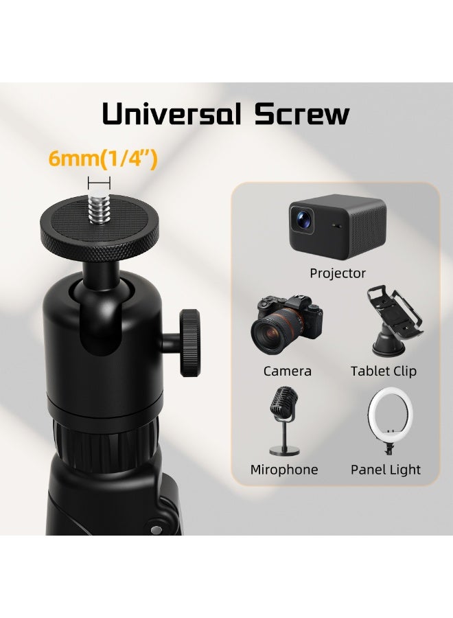 ETHU Projector Floor Stand, One-hand Height Adjustable(94-111cm) Projector Tripod with Safety Lock, Tall Projector Floor Stand Mount with Heavy-Duty Construction for Home, Stage, Office - Image 5