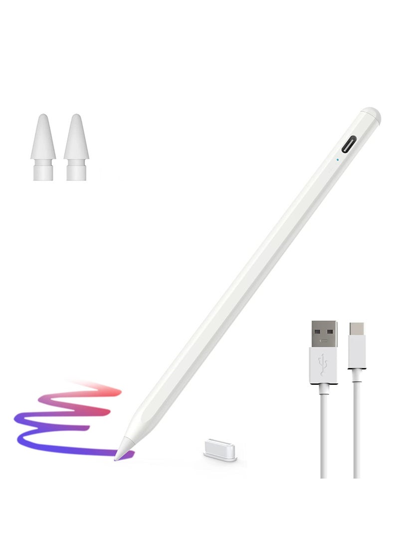 Rock Pow - Stylus Pen for iPad with Palm Rejection, Active Pencil Compatible with (2018-2022) iPad Pro 11 & 12.9 inch, iPad 9th/8th/7th/6th Gen, iPad Air 5th/4th/3rd Gen,iPad Mini 6th/5th Gen - Image 1