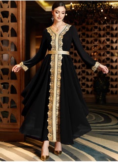 New Moroccan Dubai Kaftans Farasha Abaya Galabeya Caftan Long Gown Eid Ramada Dress Party Wear Formal Wear