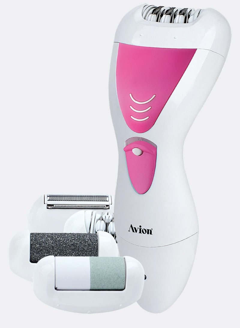 Avion 4 in 1 Multifunction Electric Epilator Set, with lady epilator, lady shaver, nail polisher and callus remover - Image 2