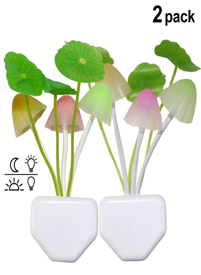 Oblivion Magic 3D LED Night Lamp 2Pcs - Smart Sensor Mushroom Flower Light with Auto On/Off, Multicolor Illumination for Bedroom, Corridor, and Home Decoration - Image 4