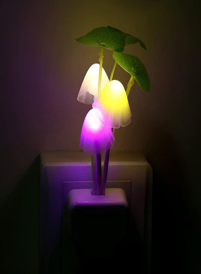Oblivion Magic 3D LED Night Lamp 2Pcs - Smart Sensor Mushroom Flower Light with Auto On/Off, Multicolor Illumination for Bedroom, Corridor, and Home Decoration - Image 5