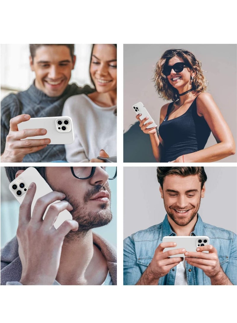 إلترازون Designed For iPhone 14 Pro, Silicone Slim Shockproof Case with Soft Scratch Resistant Microfiber Liner, [Enhanced Camera Protection] 6.1"(White) - Image 5