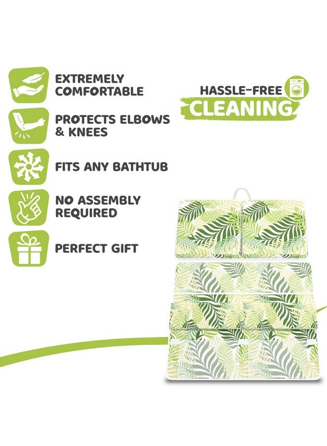Sleepah Bath Kneeler and Elbow Kneeling Rest Pad Set for Baby Bathing - Waterproof Soft Memory Foam Mat Organizer Babies & Toddler Bathing Time Toys Sponge (Foral) - Image 5