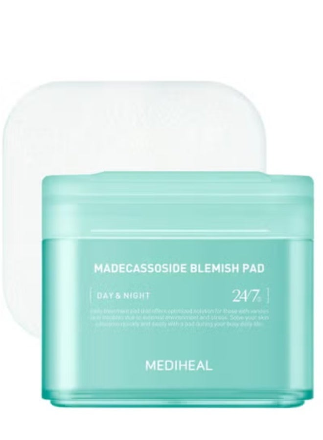 ميدي هيل ضمادات ماديكاسوسيد للعناية بالبشرة، قناع قطني يحتوي على مستخلصات أسياتيكا، ضمادات قطنية مربعة لتوحيد لون البشرة، ضمادات مضادة لعيوب البشرة، تُحسّن لون البشرة غير الموحد - 100 ضمادة - Image 1