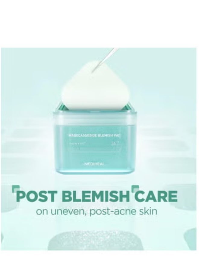 ميدي هيل ضمادات ماديكاسوسيد للعناية بالبشرة، قناع قطني يحتوي على مستخلصات أسياتيكا، ضمادات قطنية مربعة لتوحيد لون البشرة، ضمادات مضادة لعيوب البشرة، تُحسّن لون البشرة غير الموحد - 100 ضمادة - Image 2