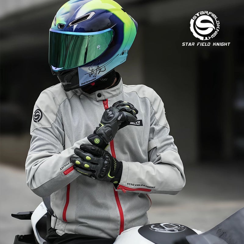 Star Knight Motorcycle Riding Jacket Summer Mesh Breathable Protective Top SKJ851 - Image 3