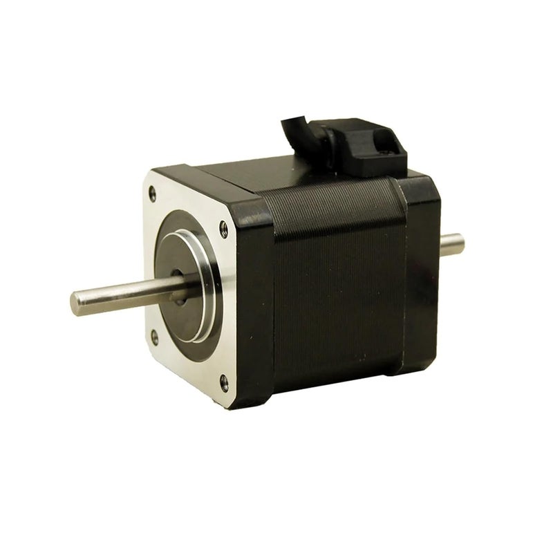 محرك خطوي Nema 17 مقاس 42x42مم، عزم دوران 0.6 نيوتن متر، تيار 1.5 أمبير، ثنائي الطور، 4 أسلاك، مع عمود 5مم - Image 3
