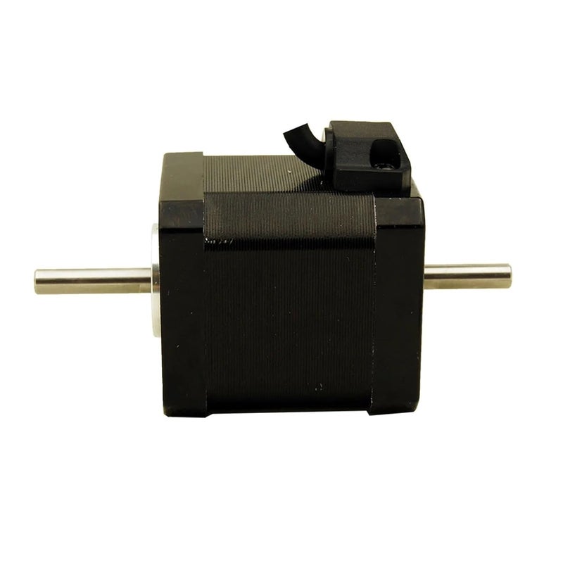محرك خطوي Nema 17 مقاس 42x42مم، عزم دوران 0.6 نيوتن متر، تيار 1.5 أمبير، ثنائي الطور، 4 أسلاك، مع عمود 5مم - Image 2