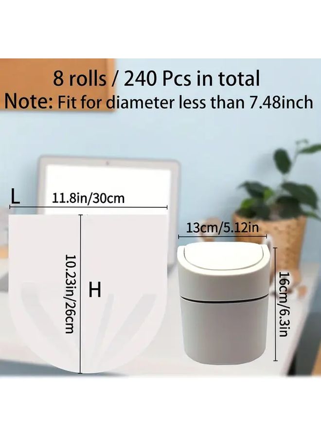 Purple 30pcs Desktop Mini Trash Bags Extra Small Clear Garbage Bag for Car Tiny Trash Can Countertop Bin Desk Table Top Pet Waste Disposable - Image 3