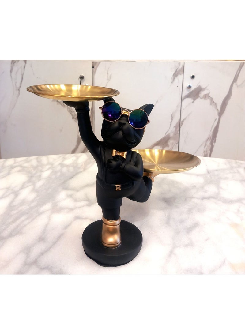 Standing Bulldog With A Multiuse Dish Holder For Decoration -Shape 3