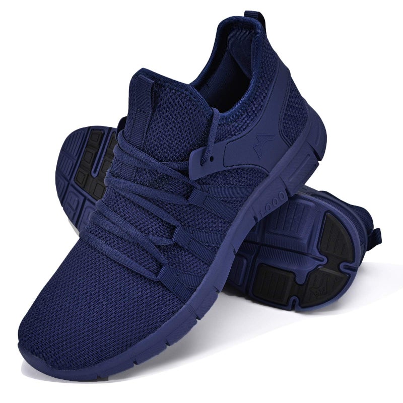 INZCOU Running Shoes Lightweight Tennis Shoes Non Slip Resistant Gym Workout Shoes Breathable Mesh Sneakers 7women / 6men - Image 1