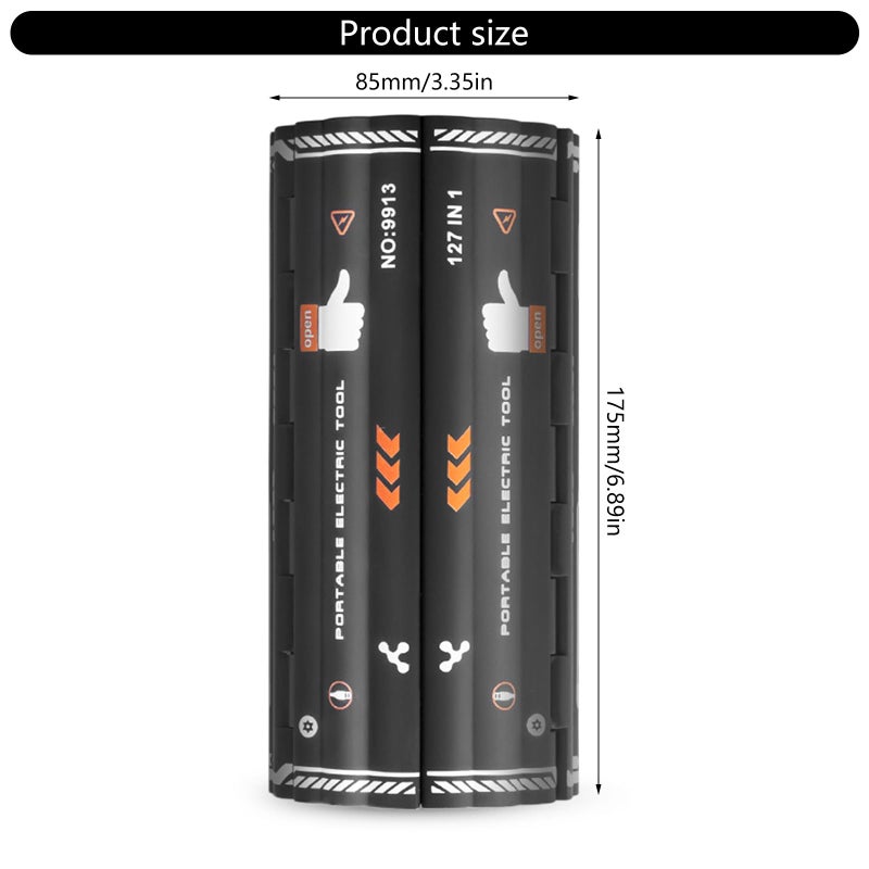 Rechargeable Electric Screwdriver 128 Pcs Bits Set Compact Tool for Home Office Repair - Image 4