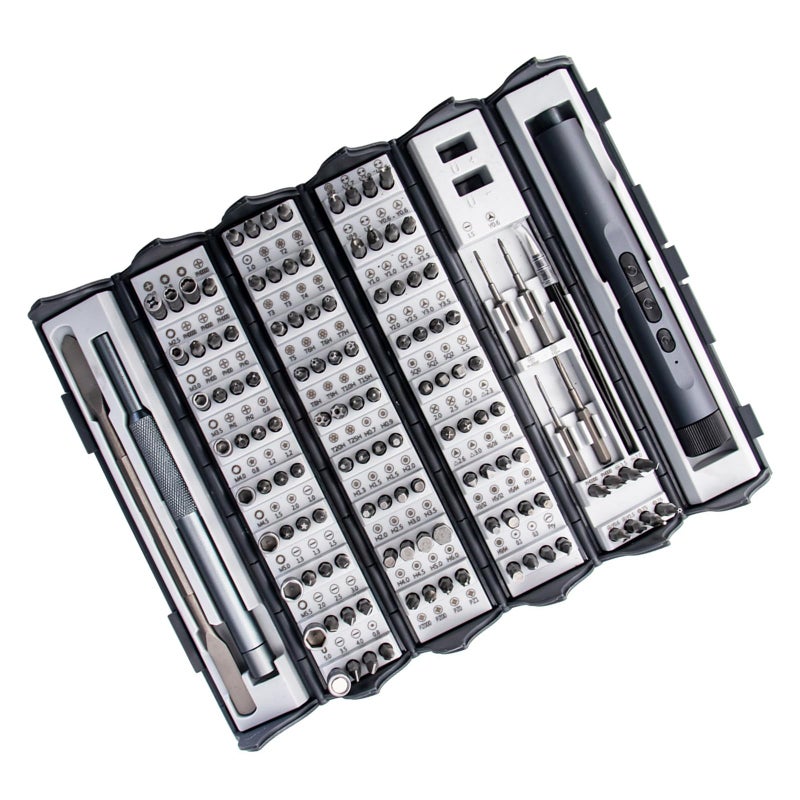 Rechargeable Electric Screwdriver 128 Pcs Bits Set Compact Tool for Home Office Repair - Image 5