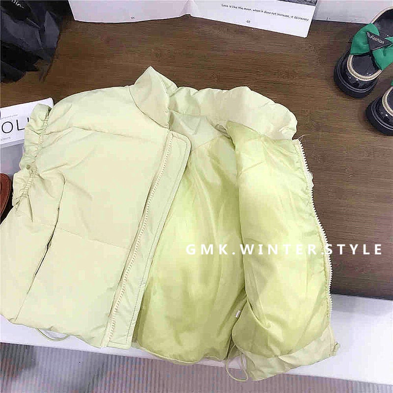 Girls' Thickened Cotton Outer Vest 24 New Style Little Girl'S Fashionable And Warm Korean Style Quilted Sleeveless Jacket - Image 1