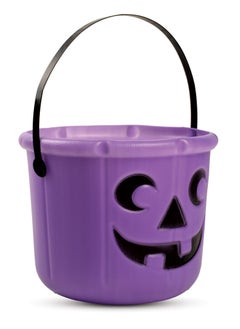 MAD TOYS Halloween Haunting Purple Pumpkin Bucket with Handle, Large Capacity Candy Holder Kids/ Adults, Halloween Trick or Treat Pumpkin Bucket for Party Decor,Halloween Party Bag Fillers for 3+ Years  - Image 3
