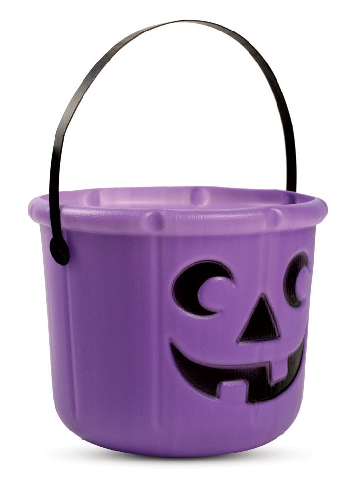 MAD TOYS Halloween Haunting Purple Pumpkin Bucket with Handle, Large Capacity Candy Holder Kids/ Adults, Halloween Trick or Treat Pumpkin Bucket for Party Decor,Halloween Party Bag Fillers for 3+ Years  - Image 3