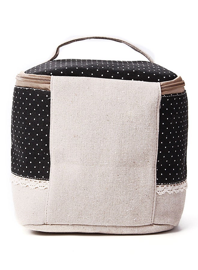 نيبمينينت Travel Dot Cosmetic Bag Black/Beige - Image 3