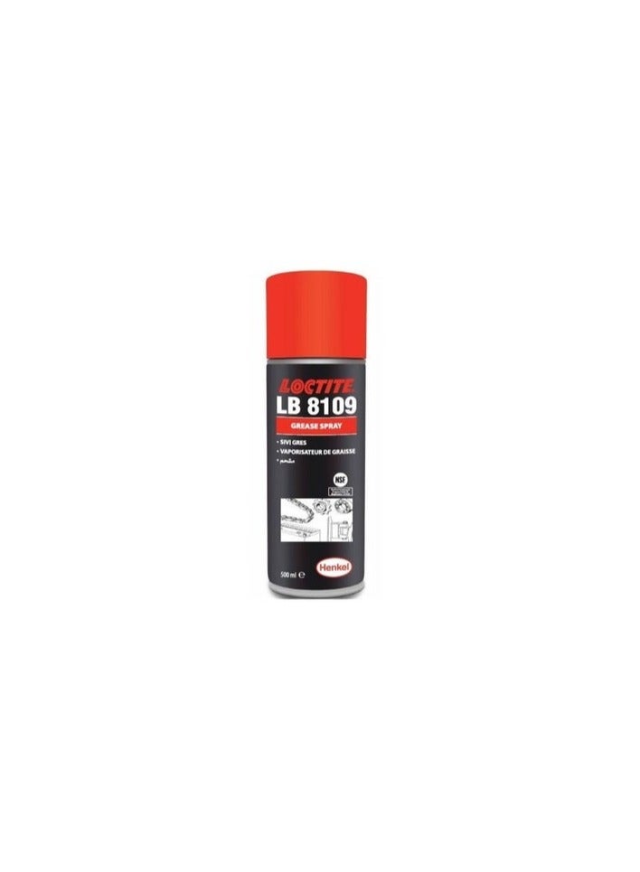 Loctite LB 8109 High Load Grease Spray 500ml Heavy Duty Lubricant for Bearings and Sliding Parts