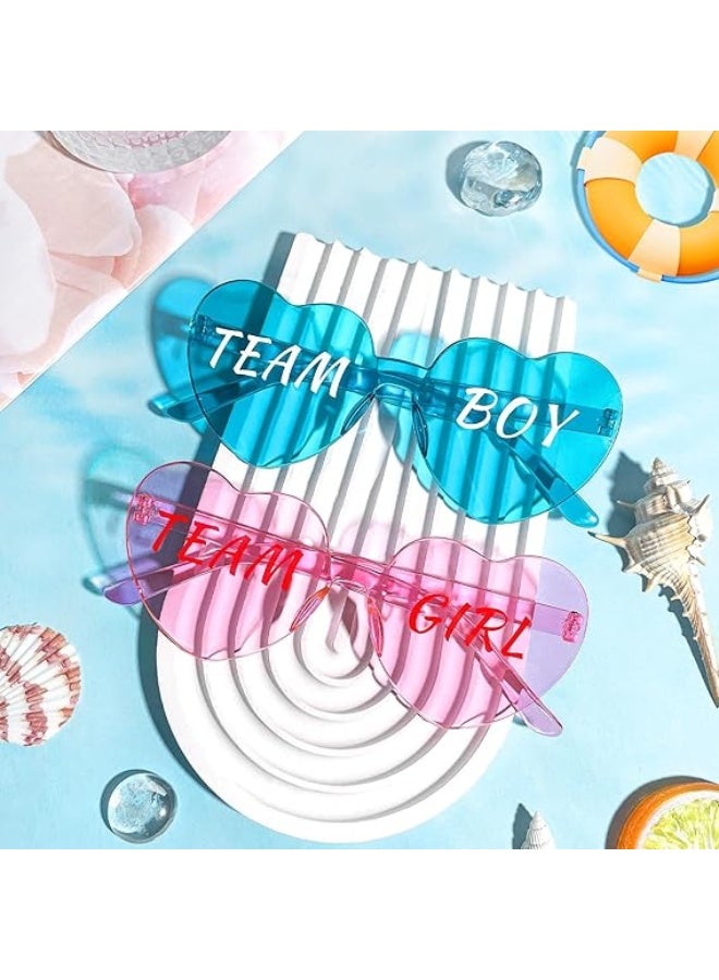 10-piece Gender Reveal Party Decoration – Glasses Set A fun party accessory set consisting of 5 pink "Team Girl" glasses and 5 blue "Team Boy" glasses – perfect for gender reveal celebrations - Image 4