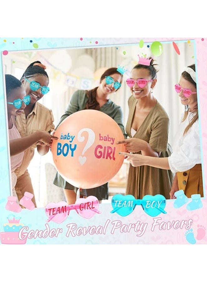 10-piece Gender Reveal Party Decoration – Glasses Set A fun party accessory set consisting of 5 pink "Team Girl" glasses and 5 blue "Team Boy" glasses – perfect for gender reveal celebrations - Image 5
