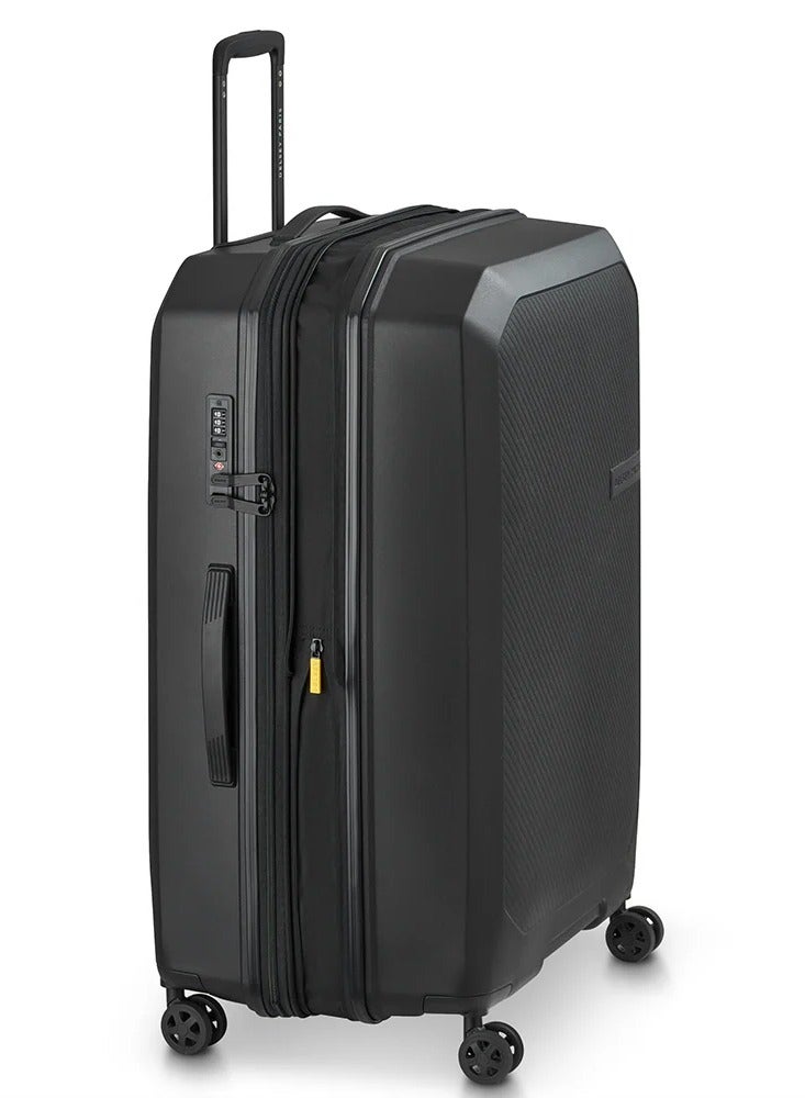 ديلسي _باريس حقيبة سفر أنفرس ٧٥ سم قابلة للتوسيع بعجلات مزدوجة مزدوجة كبيرة - أسود - Image 5