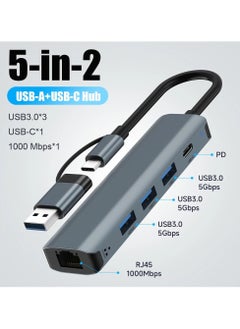 Topleo Gigabit USB LAN Adapter 1000M, USB C to RJ45 Ethernet Adapter, USB C Hub with 3 USB 3.0 Ports & 1 USB Type-C Port for MacBook, XPS, Surface Pro, Linux, Chromebook  - Image 3