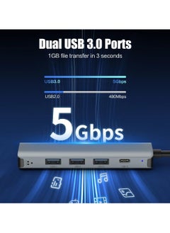 Topleo Gigabit USB LAN Adapter 1000M, USB C to RJ45 Ethernet Adapter, USB C Hub with 3 USB 3.0 Ports & 1 USB Type-C Port for MacBook, XPS, Surface Pro, Linux, Chromebook  - Image 4