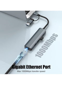 Topleo Gigabit USB LAN Adapter 1000M, USB C to RJ45 Ethernet Adapter, USB C Hub with 3 USB 3.0 Ports & 1 USB Type-C Port for MacBook, XPS, Surface Pro, Linux, Chromebook  - Image 5