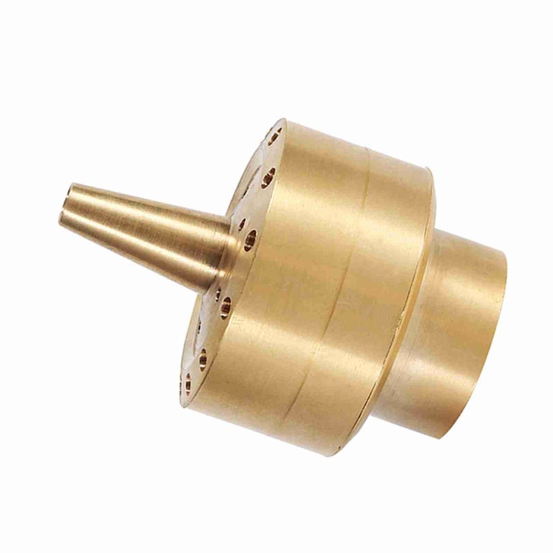 Brass Column Garden Pond Fountain Water Nozzle Sprinkler Spray Head Gold (3/4") - Image 3