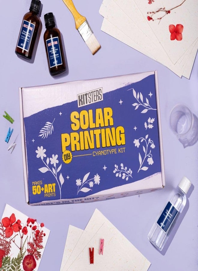 KITSTERS Paper DIY Solar Printing Cyanotype Kit | Alternative Process | STEM KIT | Sun Printing Art Kit for Adults & Kids | Create Unique Sun Prints | Includes Chemicals, Video Tutorial - Image 2