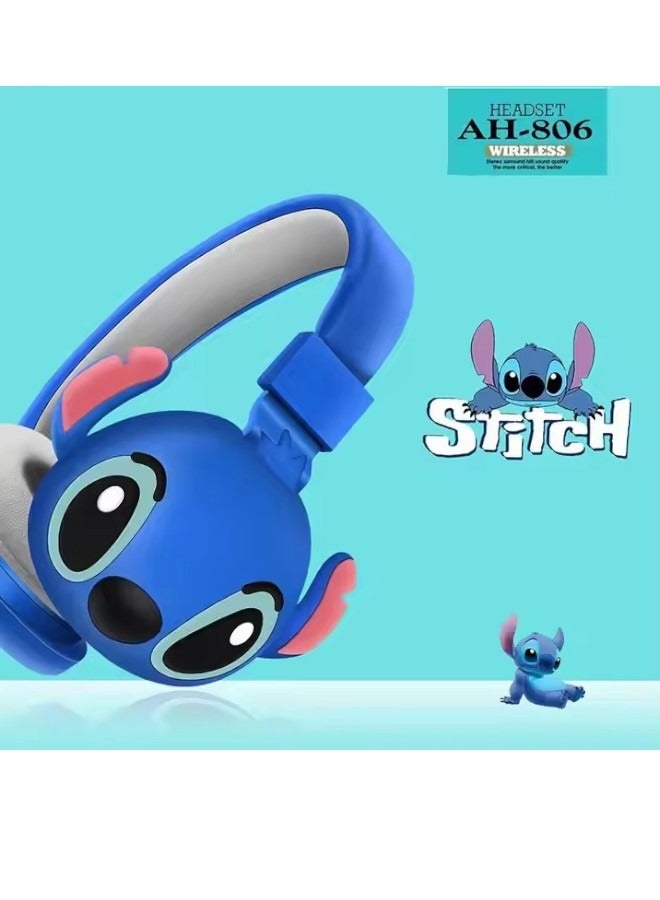 ستيتش سماعة رأس بلوتوث لاسلكية قابلة للطي، سماعة رأس للألعاب، تدعم FM للكمبيوتر المحمول، سماعة رأس ستيريو للموسيقى - Image 2