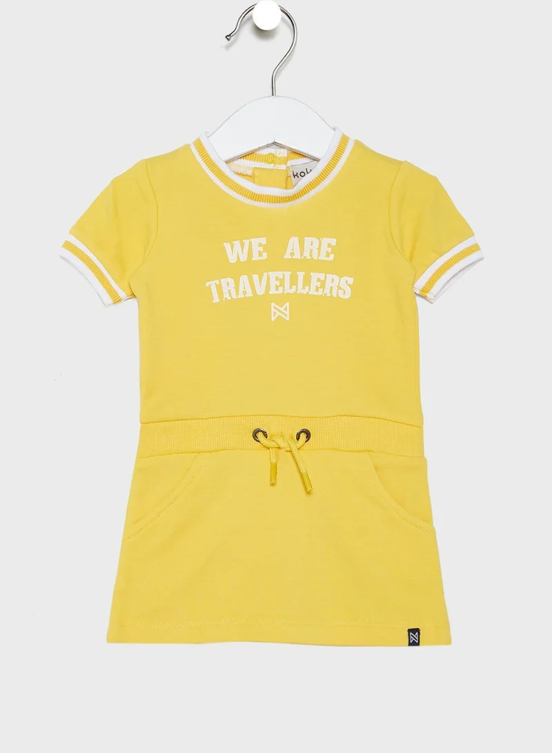 كوكو نوكو Kids Slogan Dress