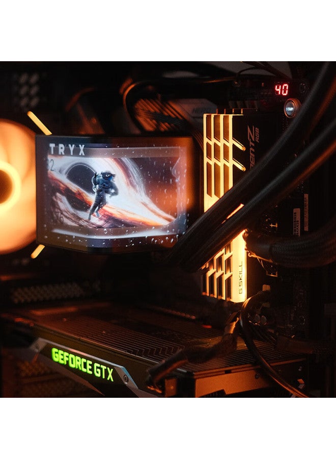 Tryx Panorama 360 Water-cooled Cpu Cooler Black 6.5-inch Curved Screen / Asetek8 / Ki Software / Naked-eye 3d Vision - Image 3