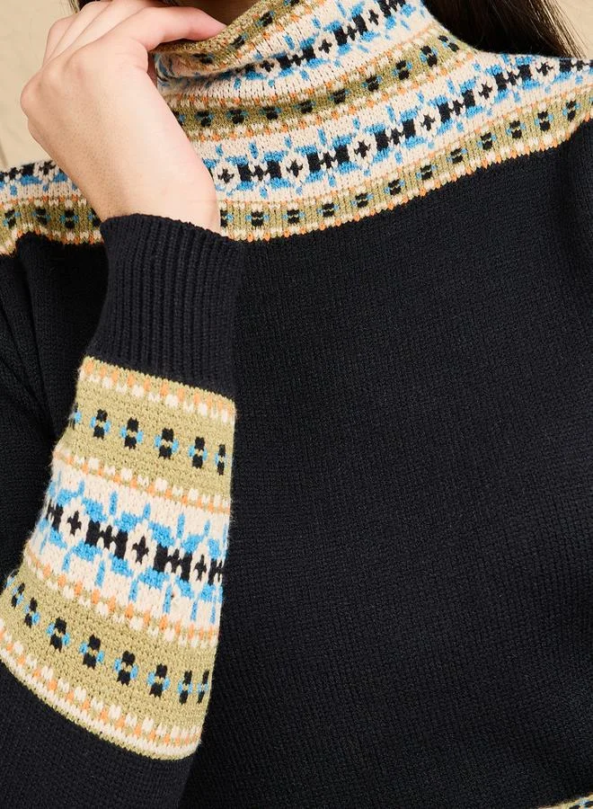 ستايلي Trim Knit Dress