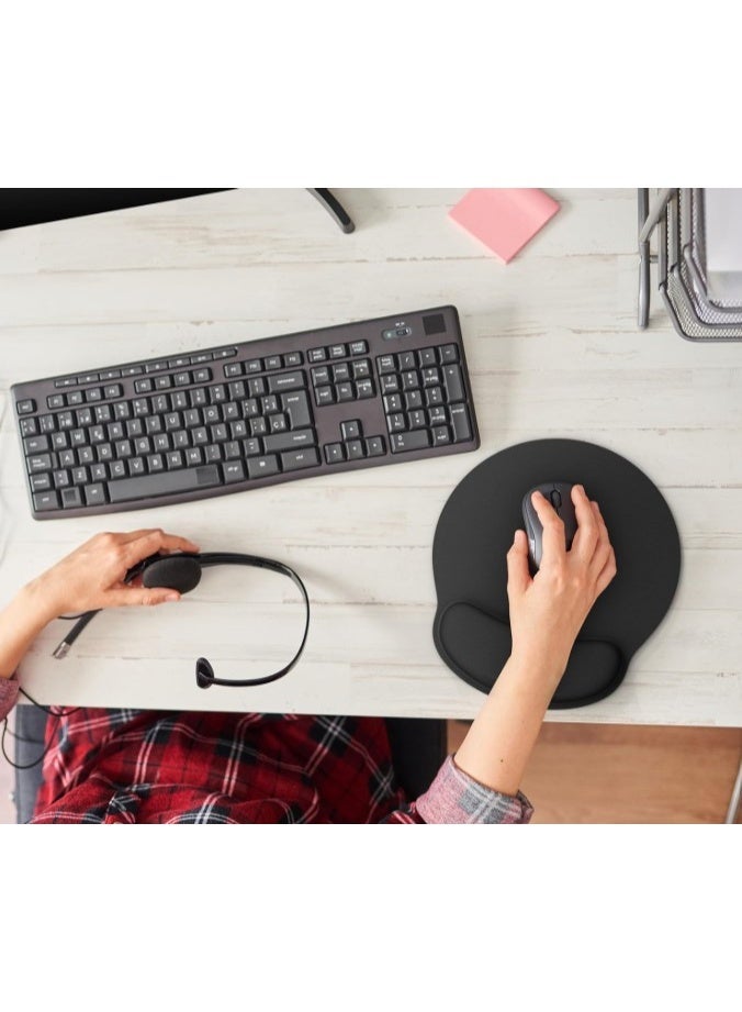 Ergonomic Mouse Mat with Gel Wrist Rest – Non-Slip Waterproof Memory Foam Pad for Computer & Keyboard - Image 3