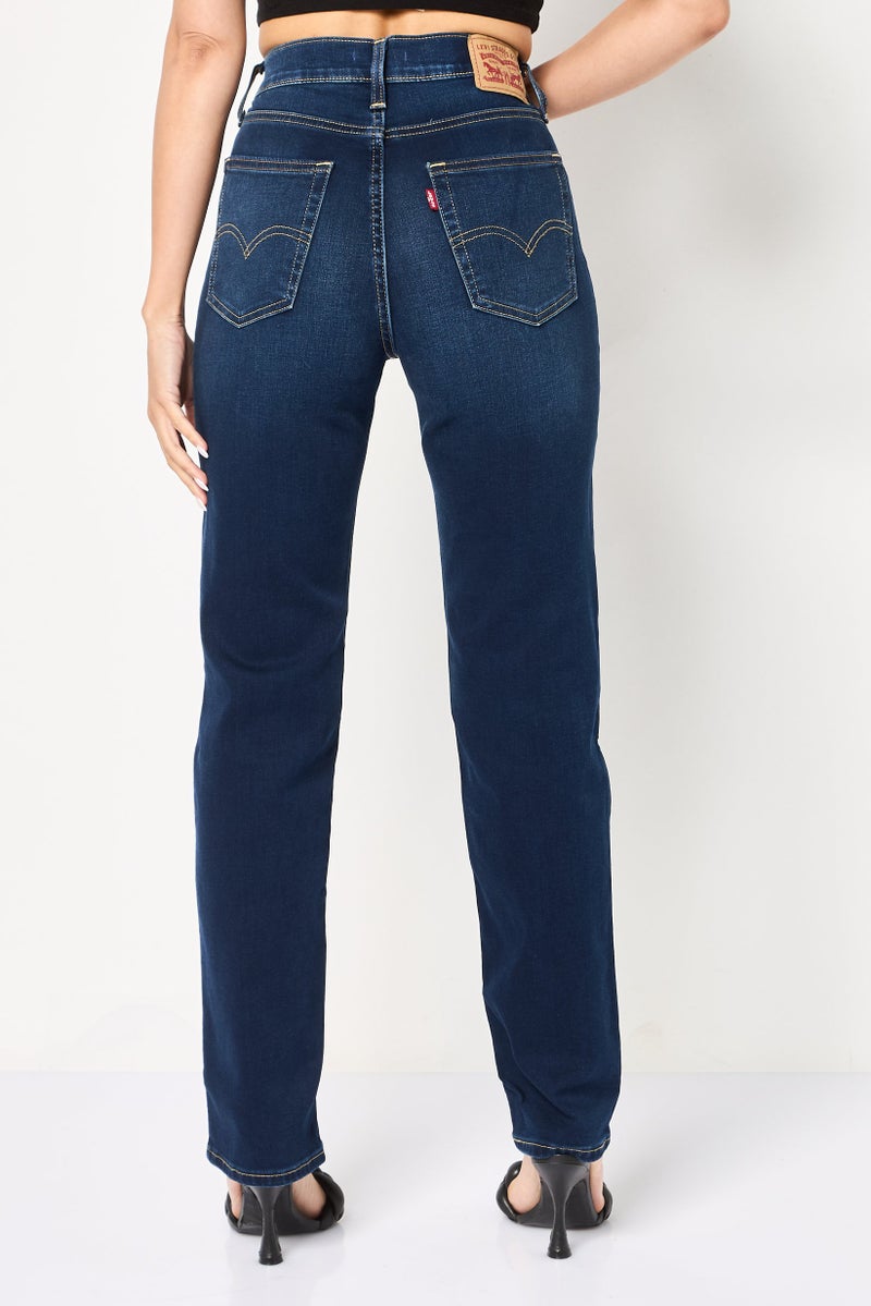 Levi's جينز دنيم مغسول ضيق للنساء، أزرق - Image 4