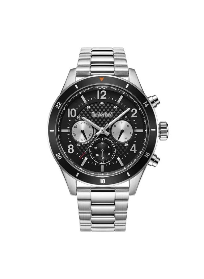 Timberland Ashmont Black Dial Stainless Steel Bracelet Multifunction Watch for Men