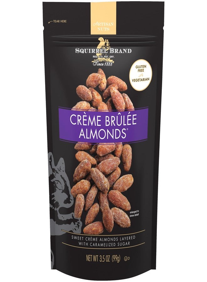 SQUIRREL BRAND Crème Brulee Almonds, 3.5 OZ Resealable Bag - Image 1