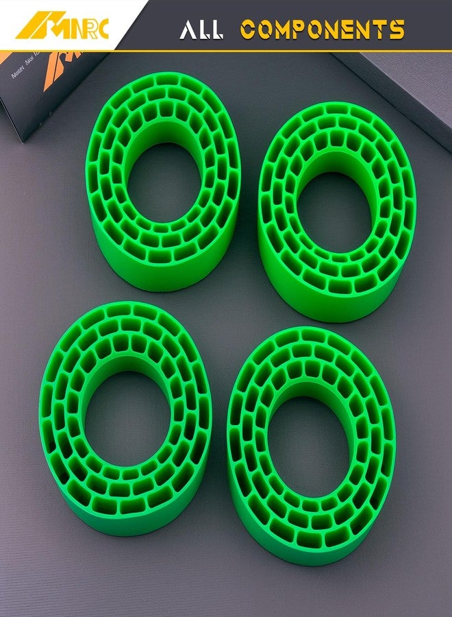NMNRC 1.55 inch Silicone Rubber Insert Foam Spur Soft Version Compatible with 1.55'' Rim 95-97mm Tires Upgrades Part Green - Image 2