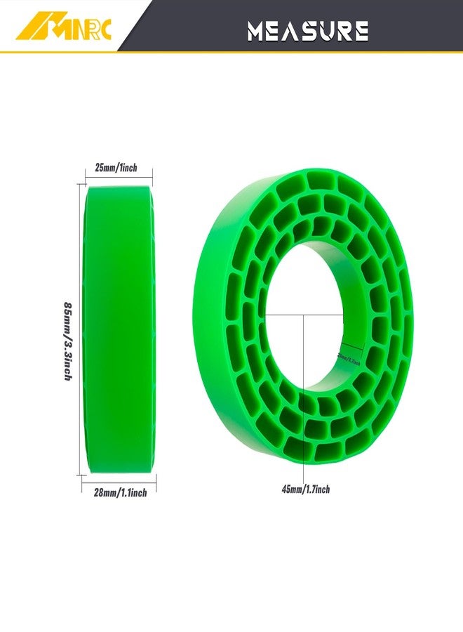 NMNRC 1.55 inch Silicone Rubber Insert Foam Spur Soft Version Compatible with 1.55'' Rim 95-97mm Tires Upgrades Part Green - Image 3