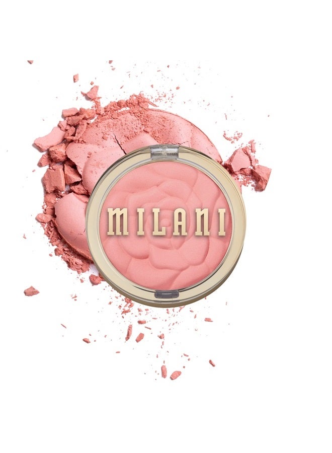 MILANI Rose Powder Blush - Tea Rose (0.6 Ounce) Cruelty-Free Blush - Shape, Contour & Highlight Face with Matte or Shimmery Color - Image 1