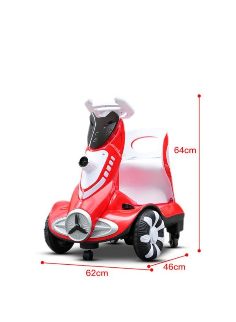 NTECH Electric Four-Wheel Kids Car | Bubble Function | 360 Degree Rotation | Cool LED Lights | Seat Belt | Safe & Comfortable | TM010 - Image 2