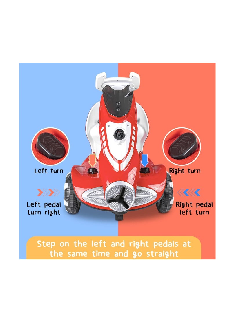 NTECH Electric Four-Wheel Kids Car | Bubble Function | 360 Degree Rotation | Cool LED Lights | Seat Belt | Safe & Comfortable | TM010 - Image 5