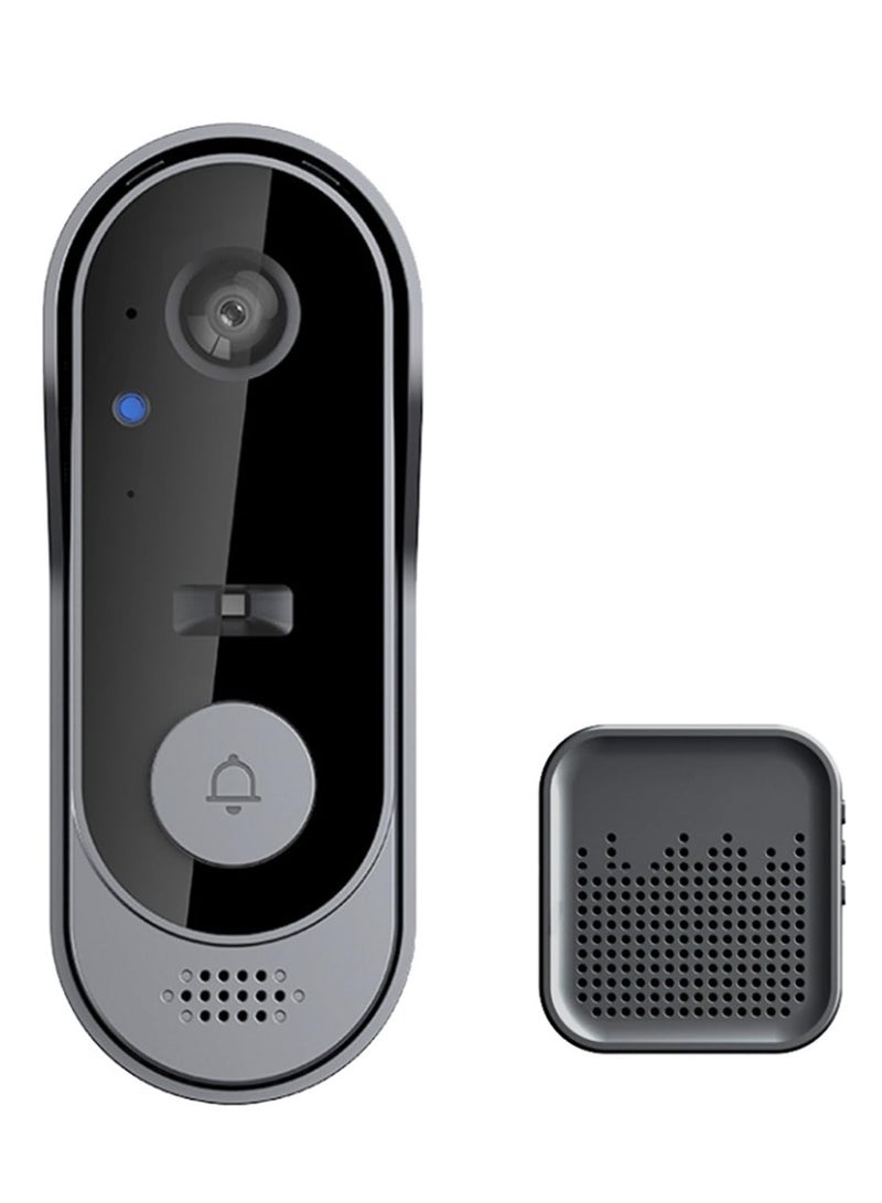 Alruht Video Doorbell, IP65 Rainproof, Wireless Video Doorbell Camera, Motion Detection, Live View and Night Vision, with 2.4G WiFi and Cloud Storage - Image 1